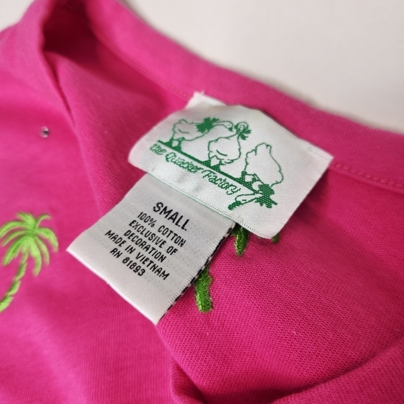 The Quacker Factory Women's Size Small Pink Cardigan Top - Picture 6 of 8